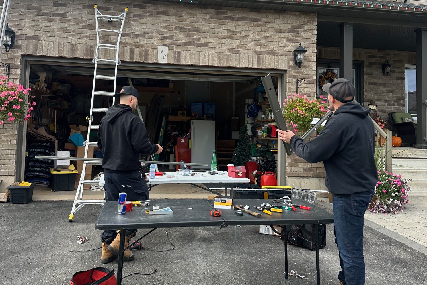 The JD Home Solutions crew on a job
