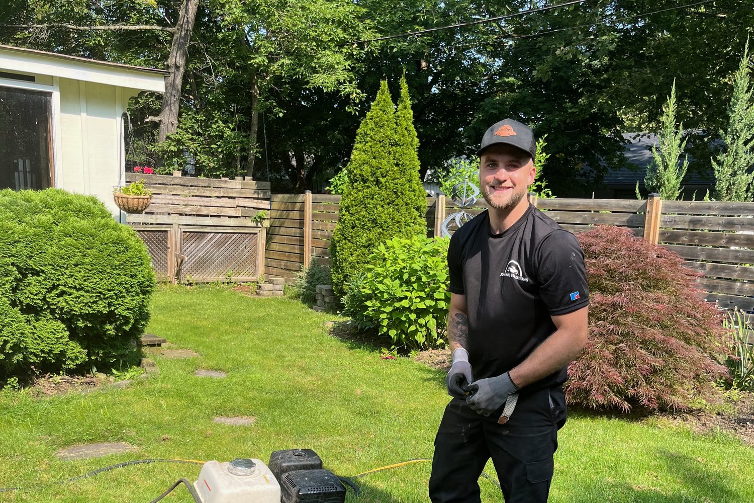 Jake Daoust on a client property